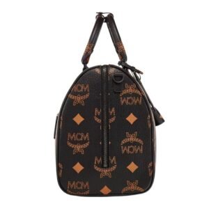 MCM OTTOMAR WEEKENDER BAG IN MAXI VISETOS BLACK