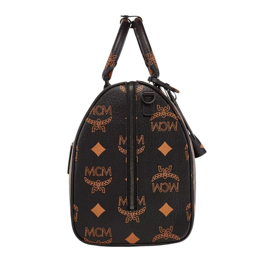 MCM OTTOMAR WEEKENDER BAG IN MAXI VISETOS BLACK - Image 2