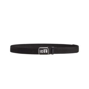 DSQUARED2 BE ICON PLAQUE BELT