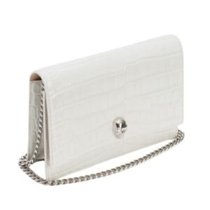 ALEXANDER MCQUEEN WOMANS SMALL SKULL IN BONE