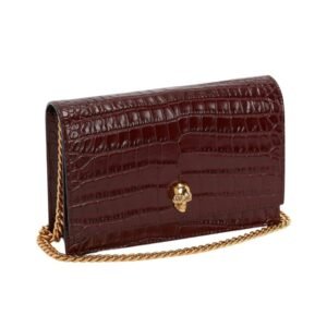 ALEXANDER MCQUEEN WOMANS SMALL SKULL IN RED