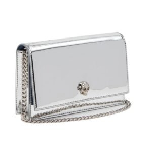 ALEXANDER MCQUEEN WOMANS SMALL SKULL IN SILVER