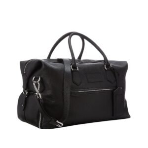 RALPH LAUREN PEBBLED LEATHER DUFFEL