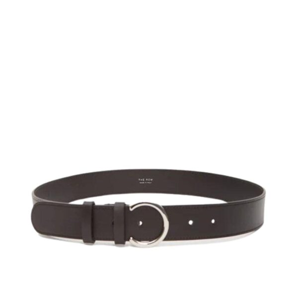 LA GARCONNE THE ROW HALF MOON BELT — DARK BROWN