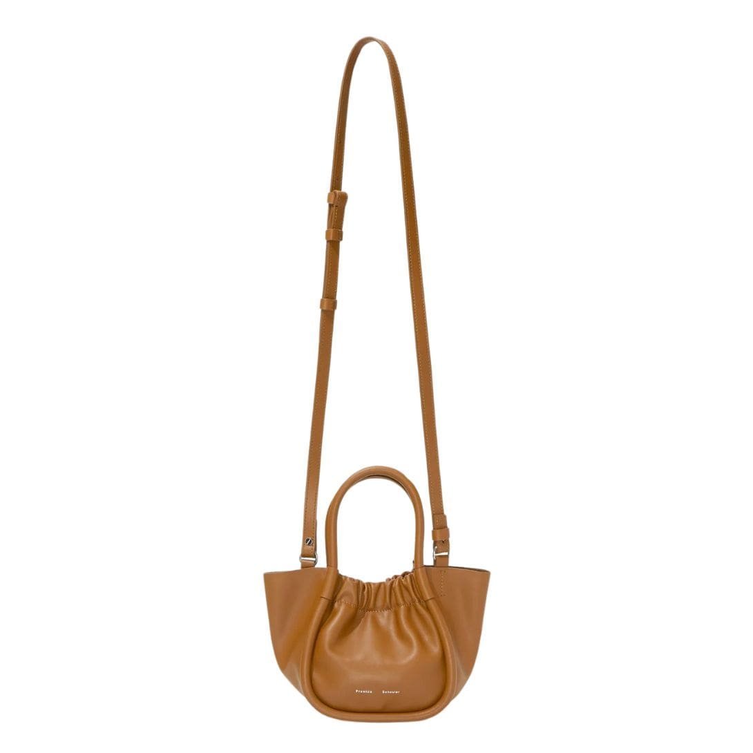 PROENZA EXTRA SMALL RUCHED TOTE COGNAC - Image 2