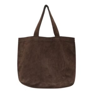 LA GARCONNE GUIDI SUEDE SHOPPER BAG — DARK BROWN