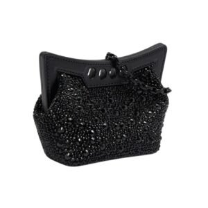 ALEXANDER MCQUEEN WOMENS THE MICRO PEAK BAG IN BLACK
