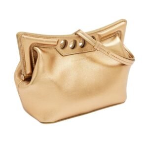 ALEXANDER MCQUEEN WOMENS THE MINI PEAK BAG IN GOLD