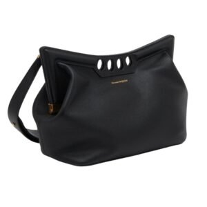 ALEXANDER MCQUEEN WOMENS THE PEAK BAG IN BLACK