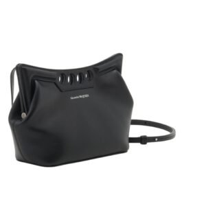 ALEXANDER MCQUEEN WOMENS THE PEAK BAG MINI IN BLACK