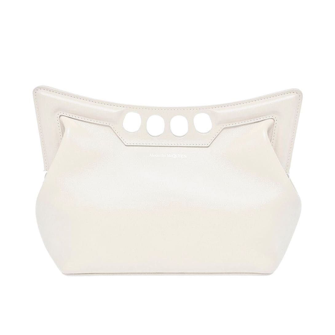 ALEXANDER MCQUEEN WOMENS THE PEAK BAG SMALL IN SOFT LVORY - Image 4