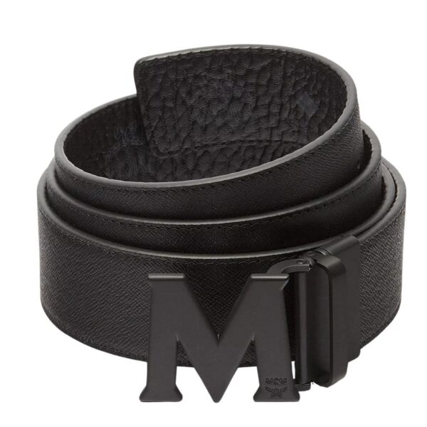 MCM CLAUS M REVERSIBLE BELT 1.75” IN VISETOS BLACK