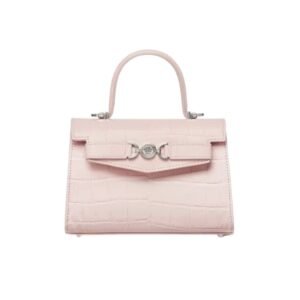 VERSACE CROC-EFFECT MEDUSA ’95 SMALL HANDBAG