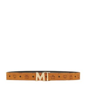 MCM CLAUS M REVERSIBLE BELT 1.75″ IN VISETOS GOLD