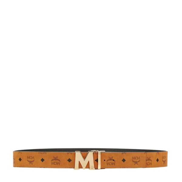 MCM CLAUS M REVERSIBLE BELT 1.75" IN VISETOS GOLD - Image 2