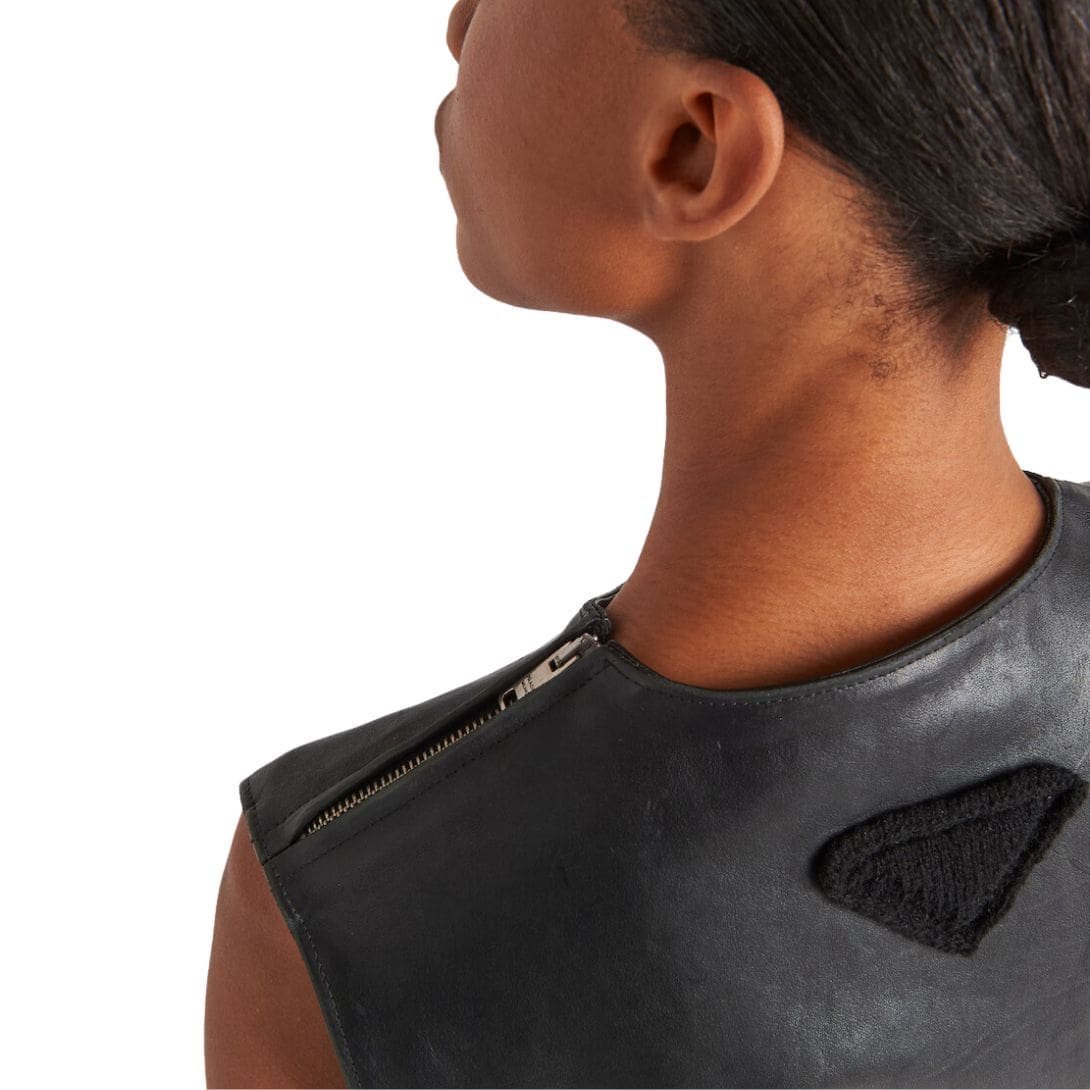 PRADA LEATHER DRESS - Image 5