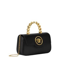 VERSACE LA MEDUSA SATIN MINI BAG