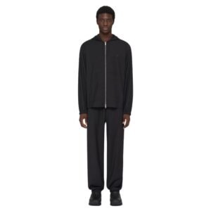 GIVENCHY ZIPPED HOODIE IN WOOL WITH 4G DETAIL