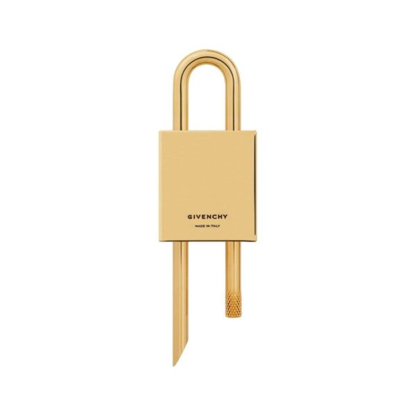 GIVENCHY SMALL 4G PADLOCK IN METAL WITH CRYSTALS GOLDEN YELLOW - Image 3