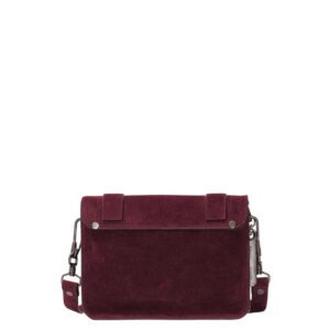 PROENZA PS1 MINI CROSBODY BAG IN SUEDE BORDEAUX