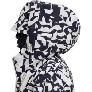 MACKAGE MICHAEL-PR REVERSIBLE ABSTRACT GEOMETRIC JACKET WITH HOOD