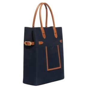 JOSEPH DUCLOS LECTOURE VERTICAL LEATHER TOTE