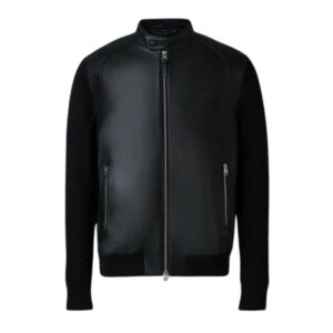 MACKAGE DOMINIC KNIT MIXED-MEDIA JACKET