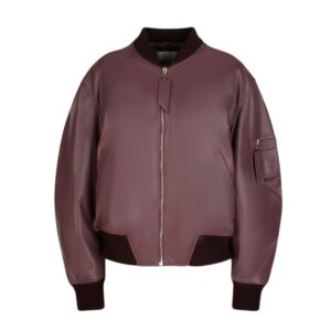 THE ATTICO ANJA MAUVE BOMBER