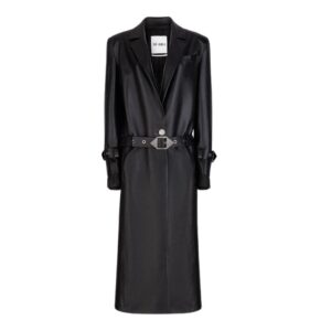 THE ATTICO BLACK LONG COAT