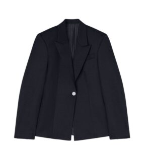 THE ATTICO GLEN BLACK BLAZER