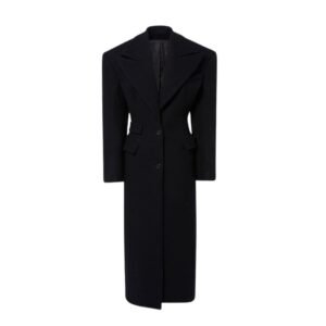 THE ATTICO BLACK LONG COAT