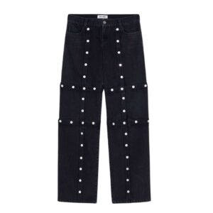 THE ATTICO BLACK LONG PANTS