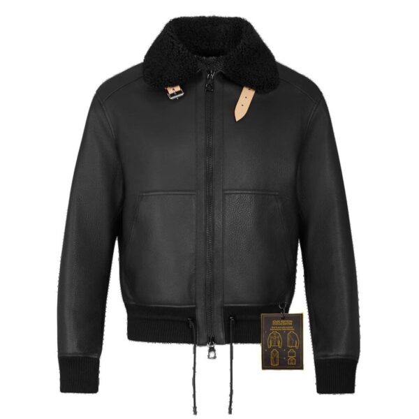 LOUIS VUITTON LEATHER AVIATOR JACKET