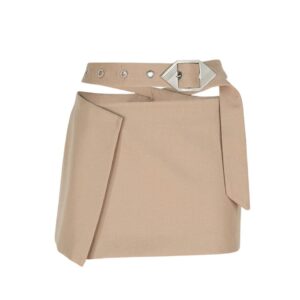 THE ATTICO BEIGE MINI SKIRT