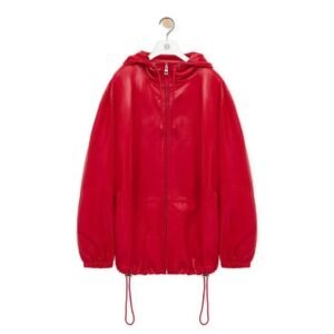 LOEWE HOODED JACKET IN NAPPA LAMBSKIN