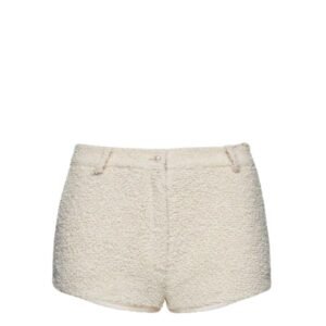 MAGDA BUTRYM BOUCLE HOT SHORTS IN CREAM
