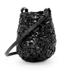 LOEWE SMALL NEST BASKET BAG IN CALFSKIN
