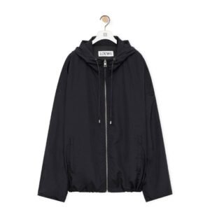LOEWE HOODED JACKET IN TECHNICAL SILK