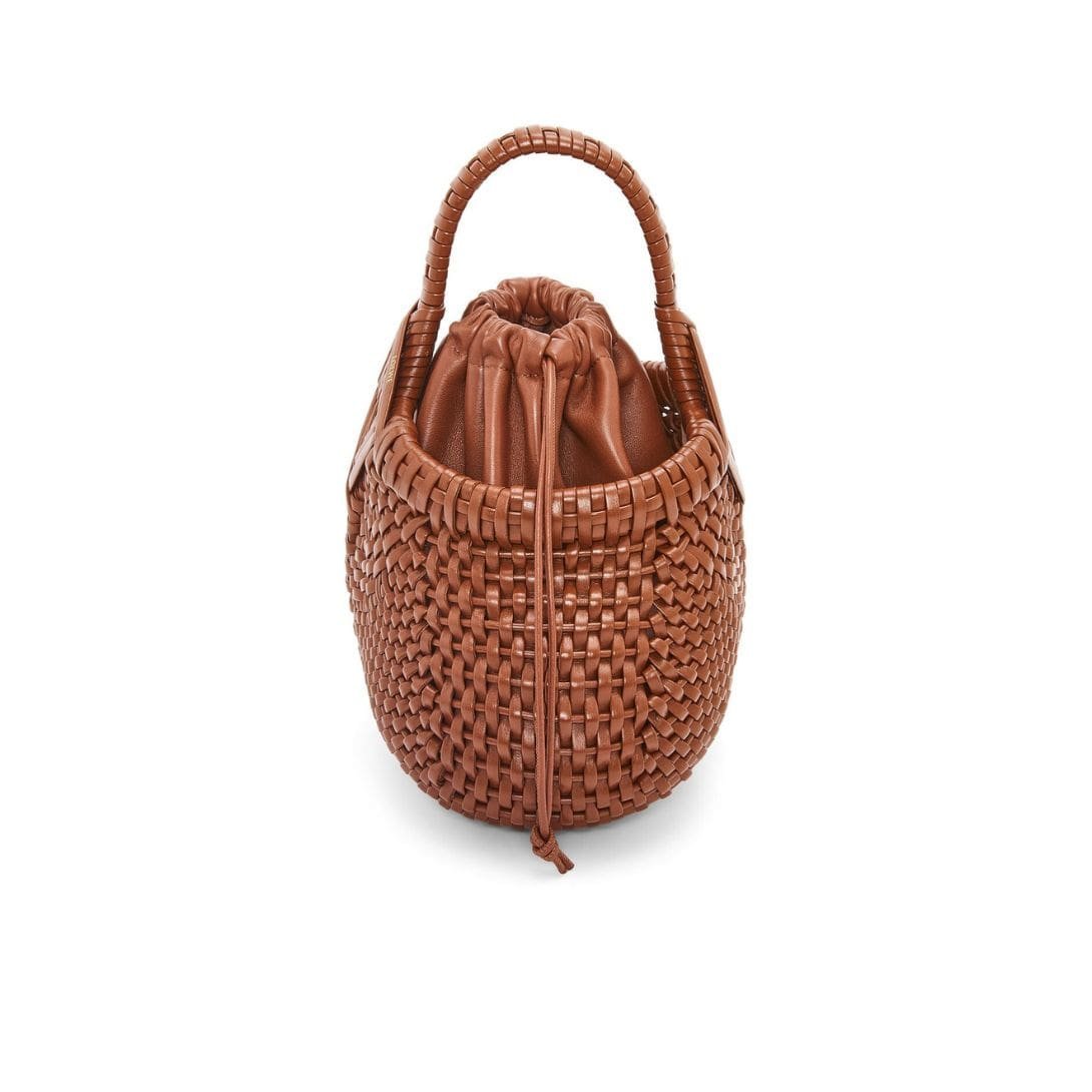 LOEWE DIAMOND ROUND BASKET MINI BAG IN CALFSKIN - Image 5