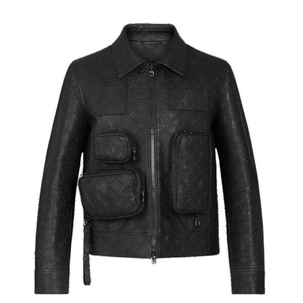 LOUIS VUITTON MONOGRAM EMBOSSED UTILITY JACKET