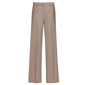 MAGDA BUTRYM CASHMERE WIDE-LEG TROUSERS IN TAUPE