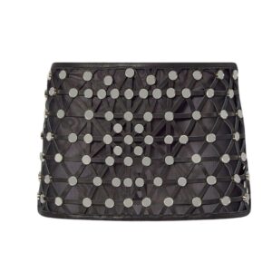 THE ATTICO BLACK MINI SKIRT