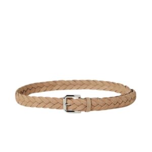 BRUNELLO CUCINELLI BRAIDED REVERSED CALFSKIN BELTS