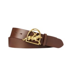 RALPH LAUREN EQUESTRIAN BUCKLE LEATHER BELT