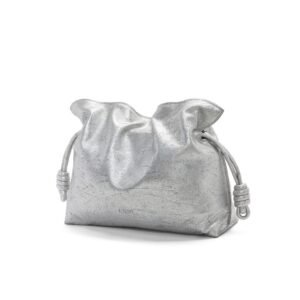 LOEWE FLAMENCO CLUTCH BAG IN METALLIC LAMBSKIN