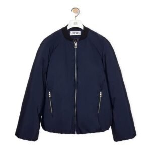 LOEWE PADDED BOMBER JACKET IN TECHNICAL COTTON