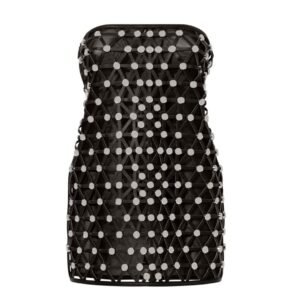 THE ATTICO BLACK MINI DRESS