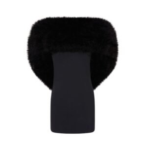 THE ATTICO BLACK MINI DRESS