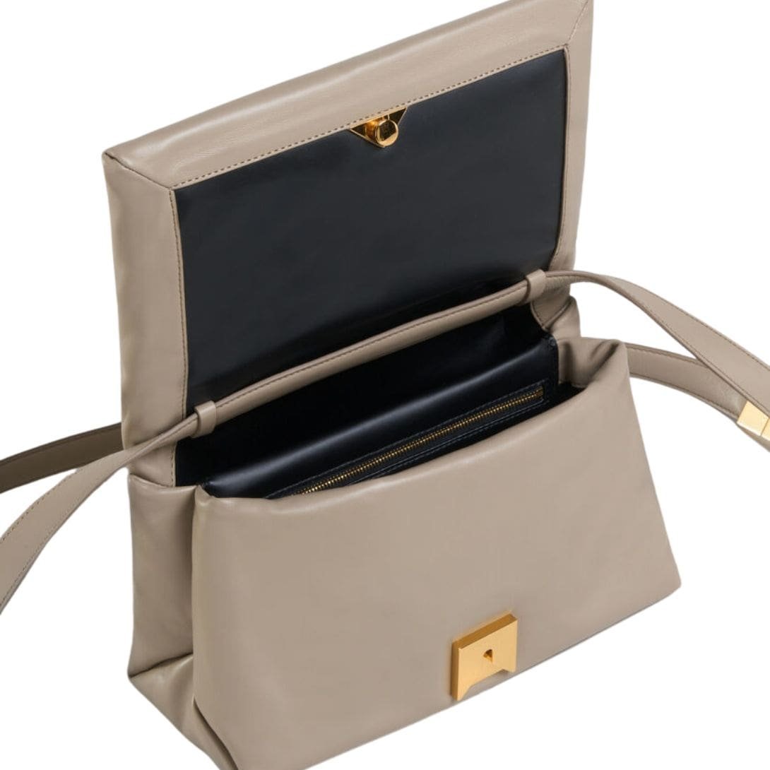 MARNI BEIGE LEATHER PRISMA SHOULDER BAG - Image 3