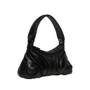 MARINE SERRE EMBOSSED LEATHER FUTURA BLACK